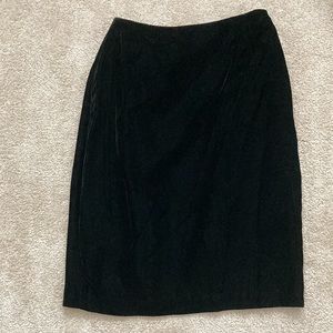 Black Velvet Skirt, size 6